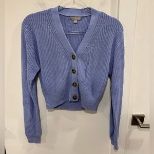J. Crew Women's Lavender Button-Up Cardigan